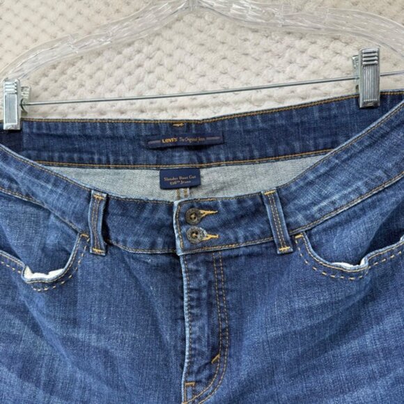 Levi's Slender Boot Cut 525 Jeans Flap Pocket Womens Dark Wash  Denim Pants - Picture 4 of 10